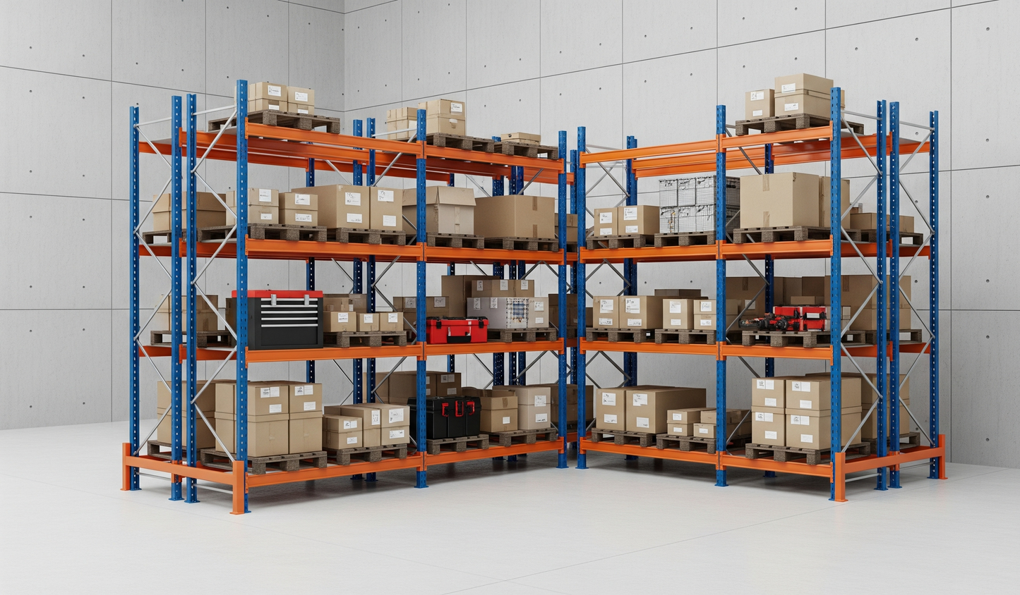 Heavy-Duty Steel Shelving Rack