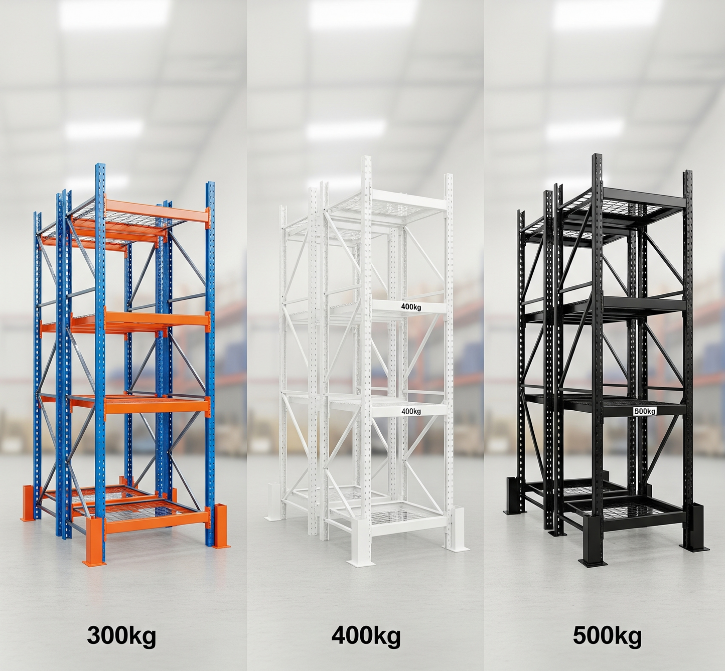 Heavy-Duty Steel Shelving Rack