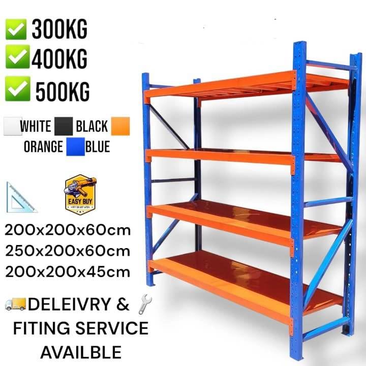 Heavy-Duty Steel Shelving Rack