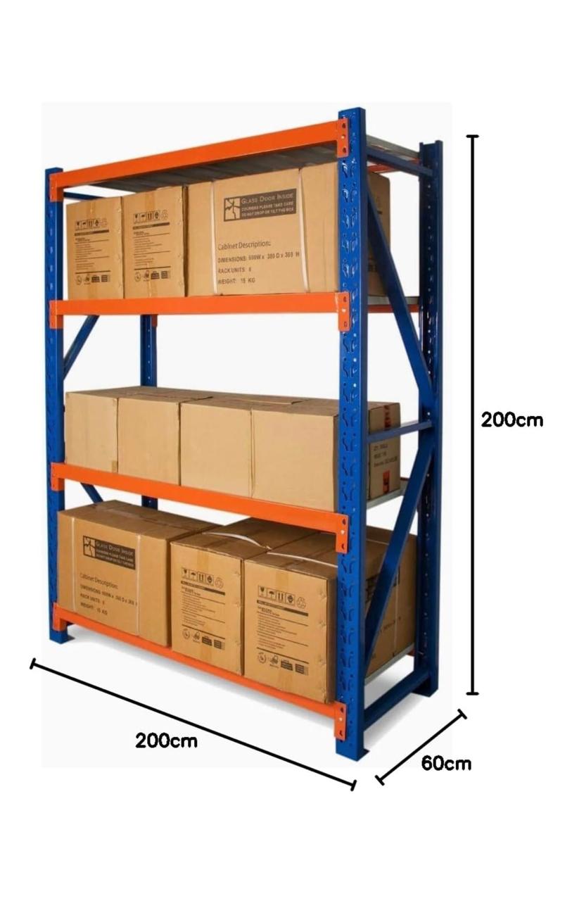 Heavy-Duty Steel Shelving Rack